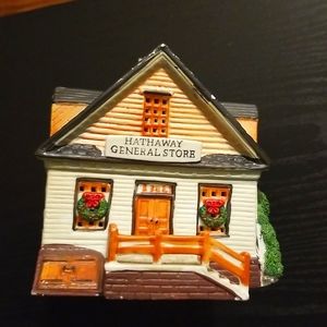 1992 Lemax Dickensvale Village Collection Porcelain Hathaway General Store